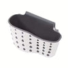 No-Drill Sponge & Brush Holder with Drainage, Adjustable Over-Sink Rack for Faucet, Quick Install