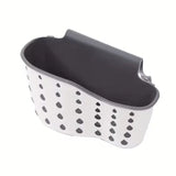 No-Drill Sponge & Brush Holder with Drainage, Adjustable Over-Sink Rack for Faucet, Quick Install