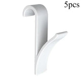Kitchen Bathroom Hanger Clips Storage Racks White Clear Hanger Heated Towel Radiator Rail Clothes Scarf Hanger Hooks Holder