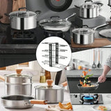 8 Tier Pot Organizers Rack With 3 DIY Methods, Adjustable Pan Organizer Under Cabinet Kitchen Organization And Storage Pots And Pans Organizer Under Cabinet