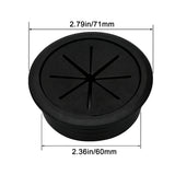 50mm 60mm Cable Grommet Desk Cord Hole Cover, Wire Outlet Port Threading Box Cover for Office Table Countertop Cable Management