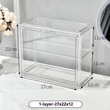 Transparent Acrylic Makeup Organizer Dustproof Storage Box Perfume Skincare Display Case Blind Box Figurine Organizer Shelf
