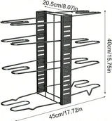 8 Tier Pot Organizers Rack With 3 DIY Methods, Adjustable Pan Organizer Under Cabinet Kitchen Organization And Storage Pots And Pans Organizer Under Cabinet