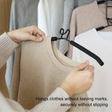 5pcs Heavy Duty Space-Saving Metal Hangers with Non-Slip Foam Pads - Multi-Layer Design for Coats, Sweaters, Suits, and T-Shirts
