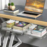 Invisible Storage Table Shelf Storage Box New Pull Out Storage Box Hanging Under Desk Drawer Large Capacity Undertable Drawer