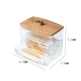 Makeup Cotton Pad Organizer Bathroom Storage Box For Cotton Swabs Cosmetics Jewelry Makeup Remover Pad Container