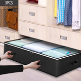 New Non-woven Underbed Quilt Storage Bag Organizer Wardrobe Clothes Dust Moisture-proof Finishing Bag Foldable Storage Box