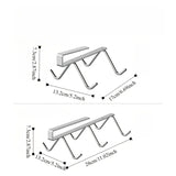 Minimalist Stainless Steel / Cup Holder for Water Cups, Mugs,Coffee Cups / Wall-Mounted for Storage, Organization Under Cabinets