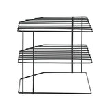 Kitchen Seasoning Corner Rack Pot Dish Food Sundries Organizer Rack Non Punching Portable Storage Table Kitchen Bathroom Holder