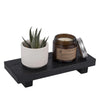Small Wood Tray Display Stand Farmhouse Bathroom Decor Wooden Soap Pedestal Riser Kitchen Dish Holder for Vanity Counter Sink