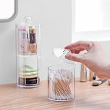 Makeup Cotton Pad Organizer Bathroom Storage Box For Cotton Swabs Cosmetics Jewelry Makeup Remover Pad Container